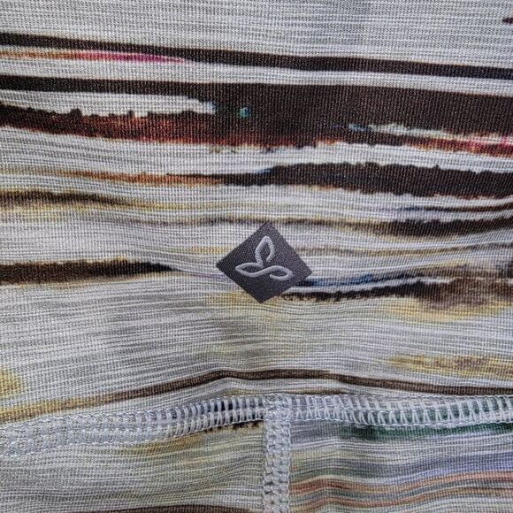 PrAna Electa Leggings II Multi Striations tights size Large - Picture 7 of 8